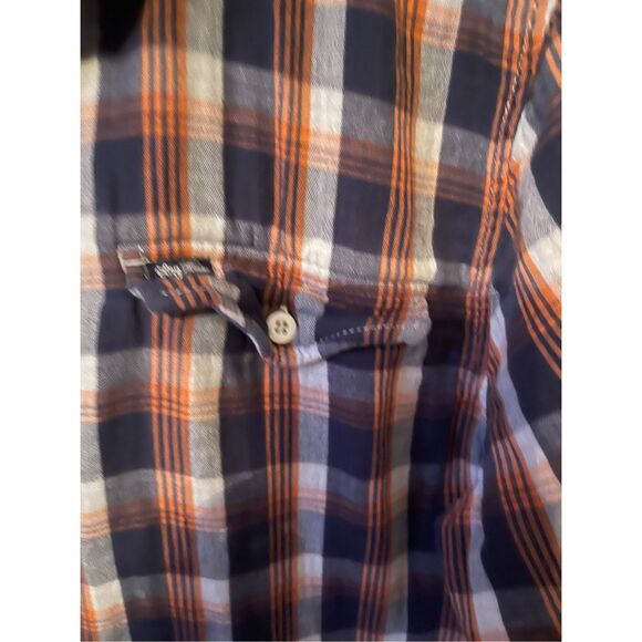 LRG Wovens Mens Multicolor Cotton Double Gauze Plaid Button-Up Shirt Size XL - Picture 2 of 13